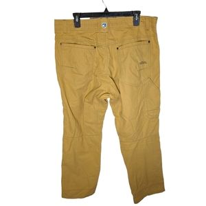 KUHL Vintage Patina Dye Revolvr Men’s Yellow Brown Pants Size 38 x 30
